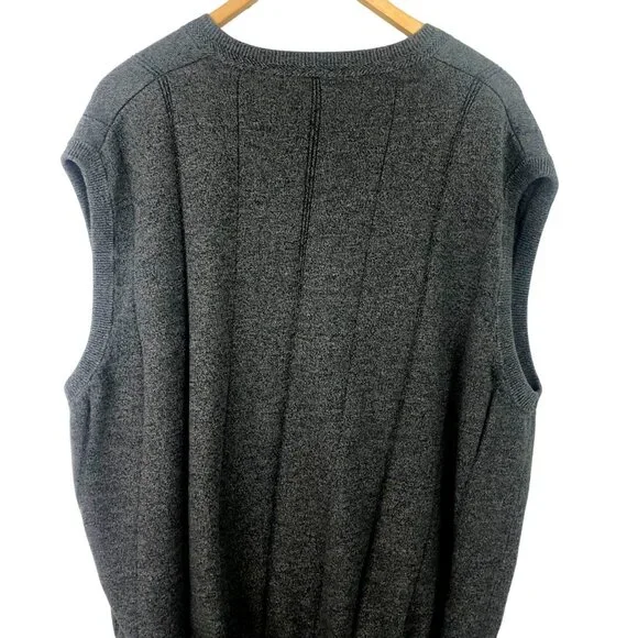 Fairway Outfitters Mens Size XL Gray Sleeveless Sweater Vest Golf - Picture 7 of 9